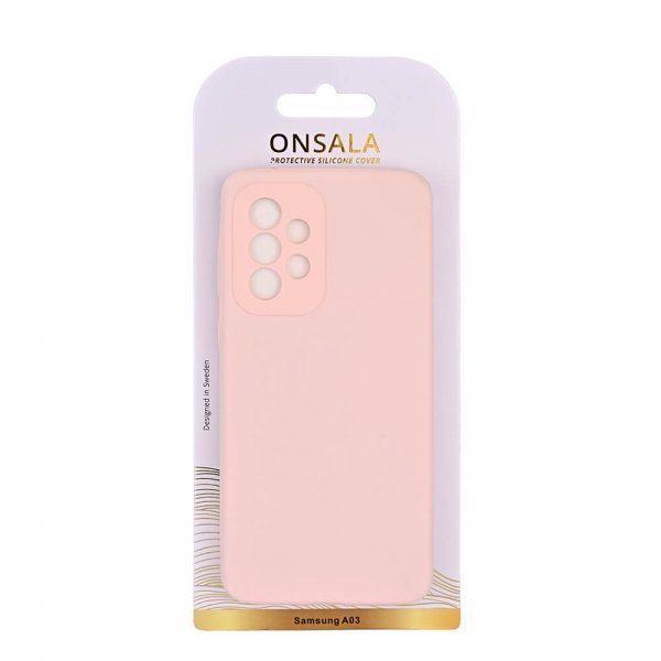 Onsala Samsung Galaxy A03 Cover Silikone Chalk Pink