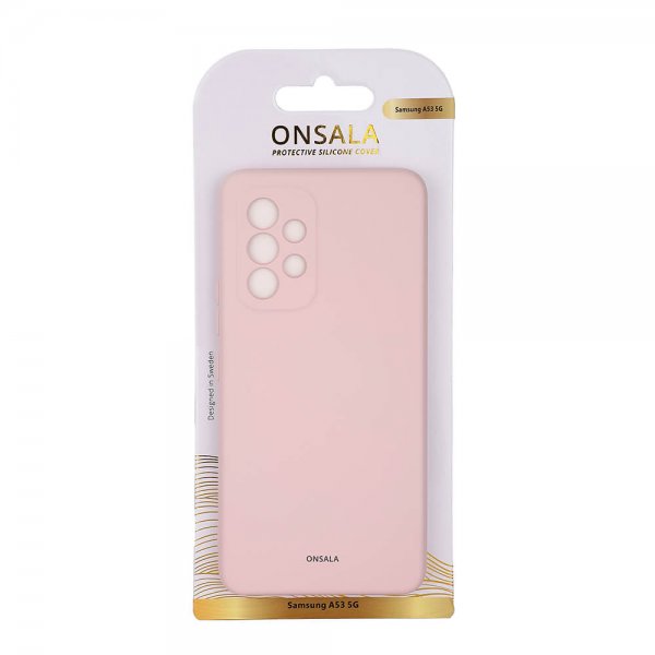 Onsala Samsung Galaxy A53 5G Cover Silikone Chalk Pink