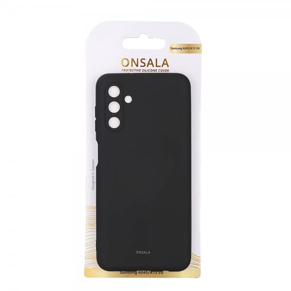 Onsala Samsung Galaxy A13 5G/Galaxy A04s Cover Silikone Sort