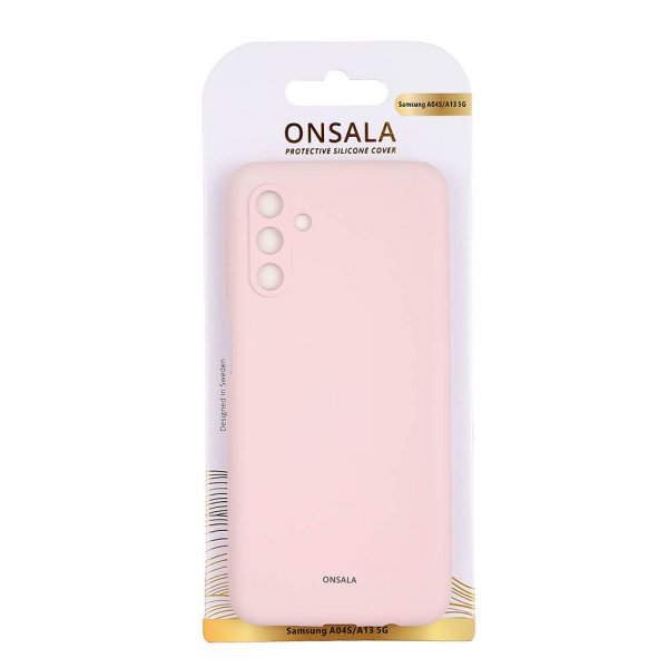Onsala Samsung Galaxy A13 5G/Galaxy A04s Cover Silikone Chalk Pink
