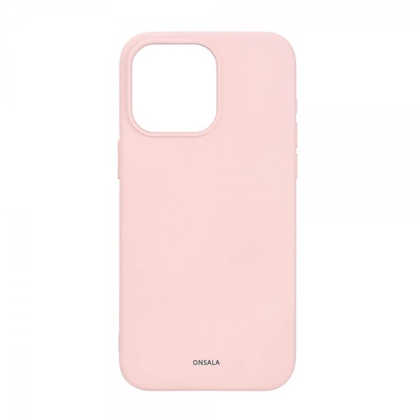 Onsala iPhone 15 Pro Max Cover Silikone Touch MagSeries Chalk Pink