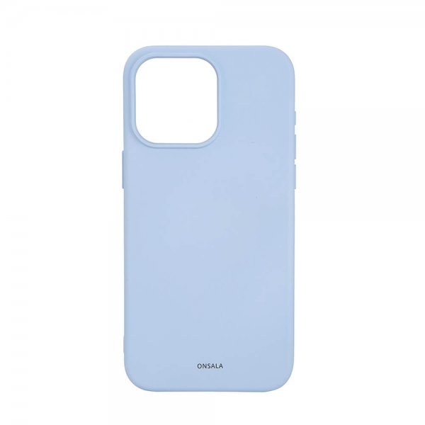 Onsala iPhone 15 Pro Max Cover Silikone Touch MagSeries Lyseblå