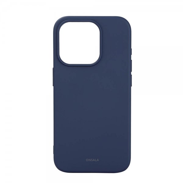 Onsala iPhone 15 Pro Cover Silicone Touch MagSeries Mørkeblå