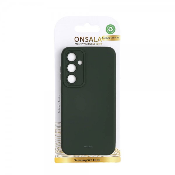 Onsala Samsung Galaxy S23 FE Cover Silikone Olive Green