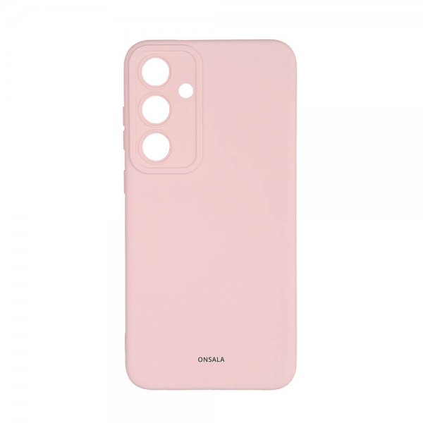 Onsala Samsung Galaxy S24 Plus Cover Silikone Chalk Pink