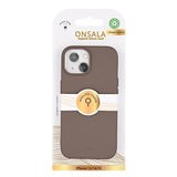 Onsala iPhone 13/iPhone 14/iPhone 15 Cover Silikonefornemmelse Chocolate