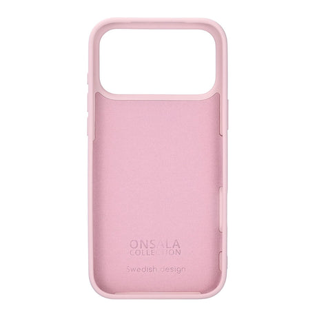 Onsala iPhone 17 Pro Max/iPhone 18 Pro Max Cover med silikonefølelse Kridtrosa