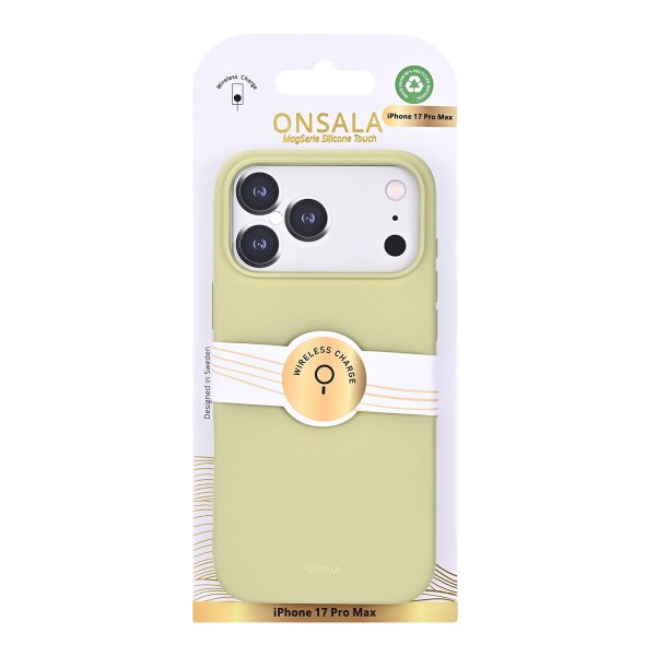 Onsala iPhone 17 Pro Max Cover Silikonefølelse Lime
