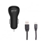 Gear Billader 1xUSB 1A Micro-USB kabel 1m Sort