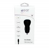 Gear Billader 2xUSB 2.4A Lightning Kabel 1m MFI Sort