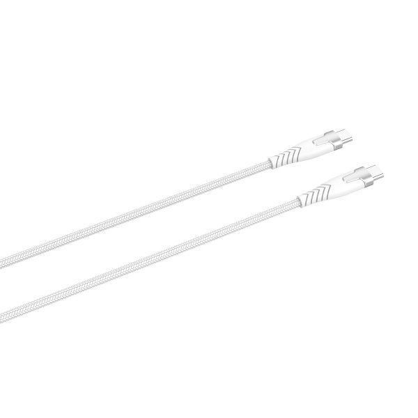 Gear Kabel Kevlar USB-C til USB-C 1.5m Hvid
