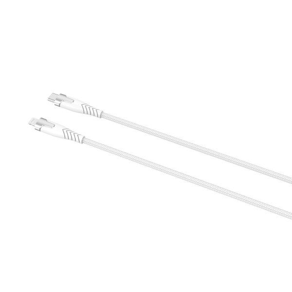 Gear Kabel Kevlar USB-C til Lightning 1.5m Hvid