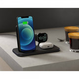 Zens 4 i 1 Stand+Watch trådløs oplader Aluminium Sort