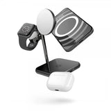 Zens 4-i-1 MagSafe/Watch trådløs ladestation Sort