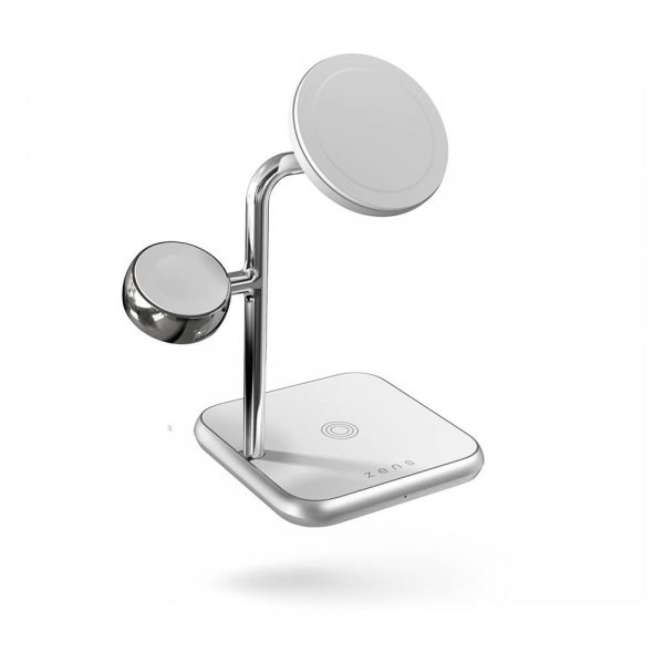 Zens 4-i-1 MagSafe/Watch trådløs opladningsstation Hvid
