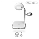 Zens 4-i-1 MagSafe/Watch trådløs opladningsstation Hvid