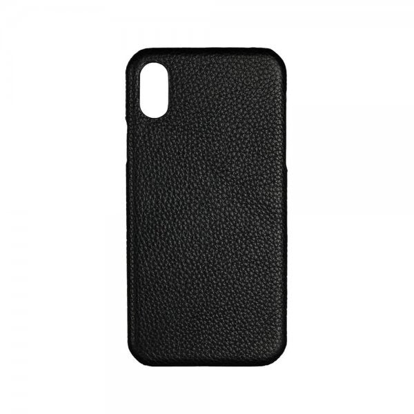 Onsala iPhone X/Xs Cover Ægte Læder Sort