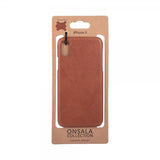 Onsala iPhone X/Xs Cover Ægte Læder Brun
