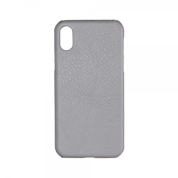 Onsala iPhone X/Xs Cover Ægte Læder Grå