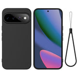 Google Pixel 11 Pro XL Cover med Strap Silikone Sort