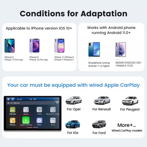 Carlinkit T-Box Plus 64GB AI-boks Android Auto/Carplay TV