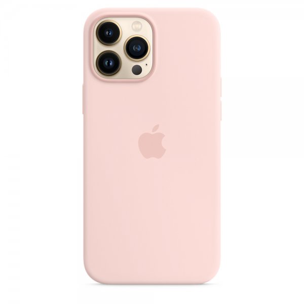 Apple Original iPhone 13 Pro Max Skal Silicone Case MagSafe Kridtrose