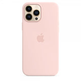 Apple Original iPhone 13 Pro Max Skal Silicone Case MagSafe Kridtrose