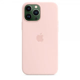 Apple Original iPhone 13 Pro Max Skal Silicone Case MagSafe Kridtrose