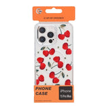 iPhone 15 Pro Max Cover Mønster MagSafe Kirsebær
