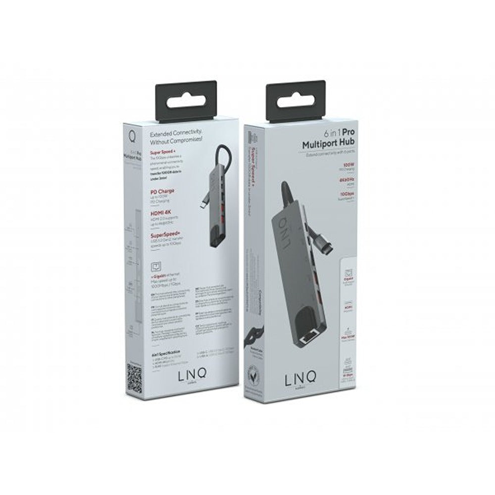 LINQ 6 i 1 PRO USB-C Multiport-hub