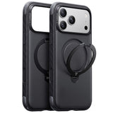 Torras iPhone 18 Pro Cover Ostand Q3 Rugged Jet Black