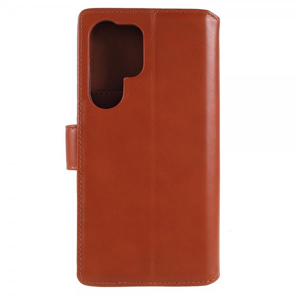 Nordic Covers Samsung Galaxy S22 Ultra Cover Essential Leather Maple Brown