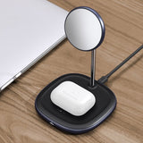 Baseus Trådløs Oplader med Hurtigoplader Swan MagSafe 20W Sort