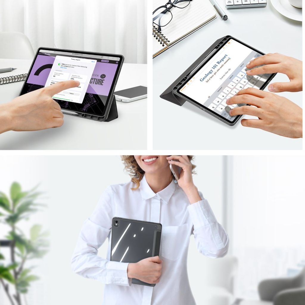 Dux Ducis Samsung Galaxy Tab S12 Plus Etui TOBY Series Sort