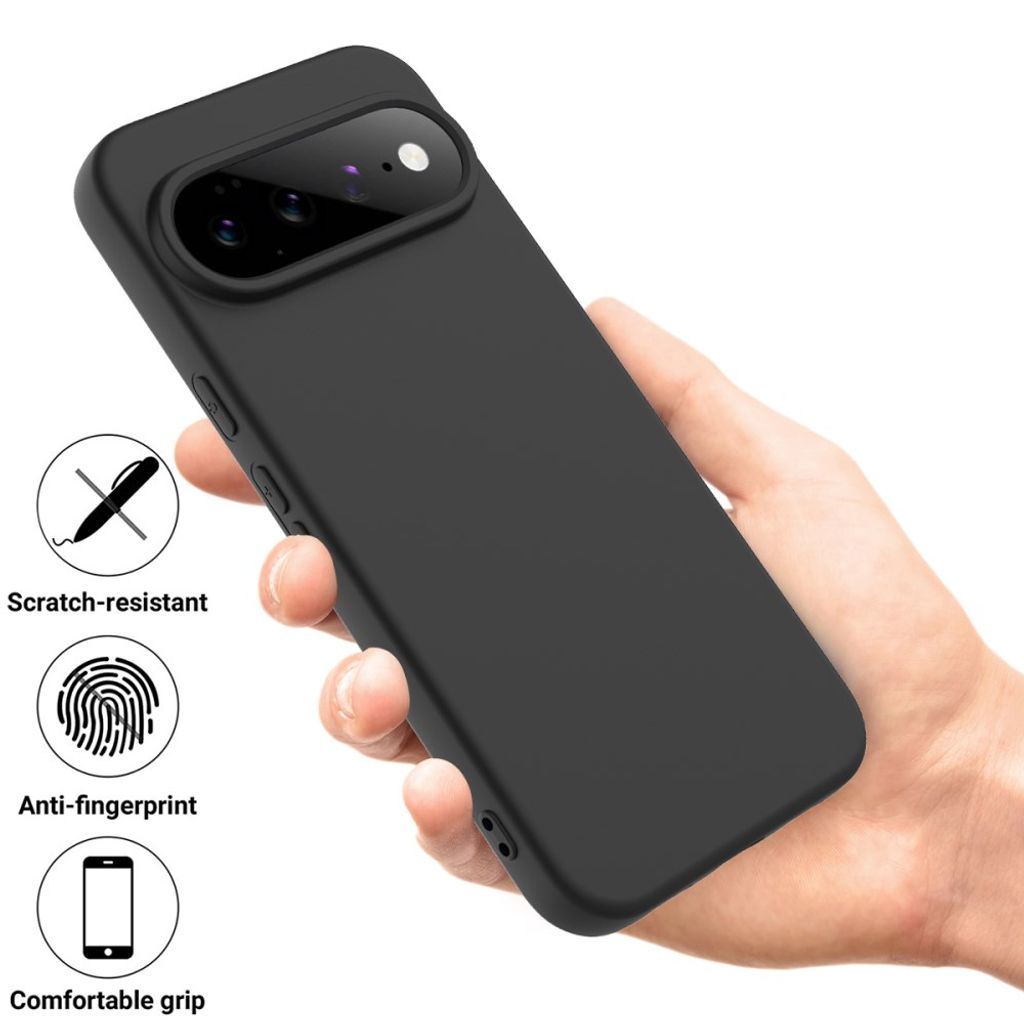 Google Pixel 11 Pro XL Cover med Strap Silikone Sort