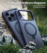 Torras iPhone 17 Pro Max Cover Ostand Q3 Spin Mørkeblå