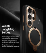 Torras Samsung Galaxy S26 Ultra Cover Ostand Q3 Vegskin Obsidian Black