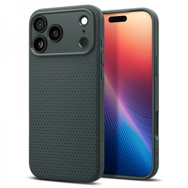 Spigen iPhone 17 Pro Max Cover Liquid Air Abyss Green
