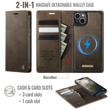 CaseMe iPhone 15 Etui C49 Series Brun