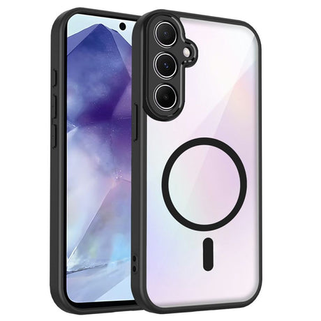 Samsung Galaxy S25 FE/S26 FE Cover Klar Baksida MagSafe Sort