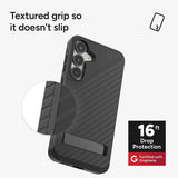 ZAGG Samsung Galaxy S25 Plus Cover Denali Kickstand Sort