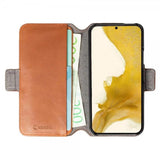 Krusell Samsung Galaxy S22 Plus Cover Leather PhoneWallet Cognac