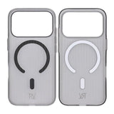 Rvelon iPhone 17 Pro Etui Bølget MagSafe Grå