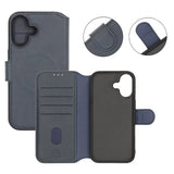 Rvelon iPhone 17 Etui 4 Kortlommer MagSafe Blå