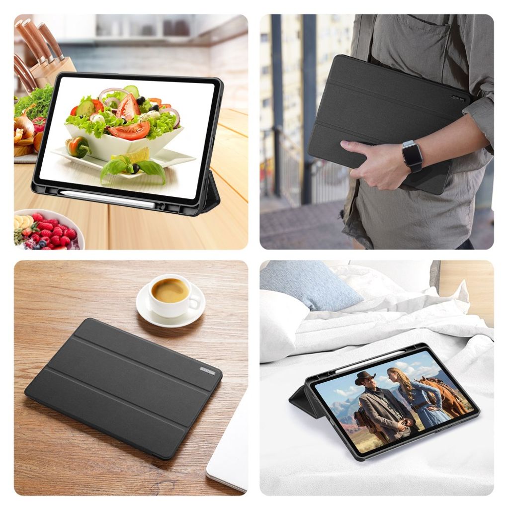 Dux Ducis Samsung Galaxy Tab S11 Etui DOMO Series Sort