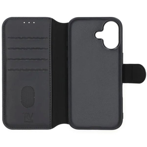 Rvelon iPhone 17 Etui 4 Kortlommer MagSafe Sort