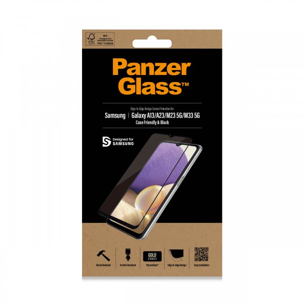 PanzerGlass Samsung Galaxy A13 4G Skærmbeskyttelse Case Friendly