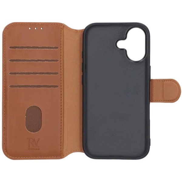 Rvelon iPhone 17 Etui 4 Kortlommer MagSafe Brun
