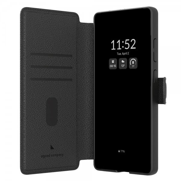 agood company Samsung Galaxy S25 Ultra Etui Cirkulært Plånboksfodral Sort