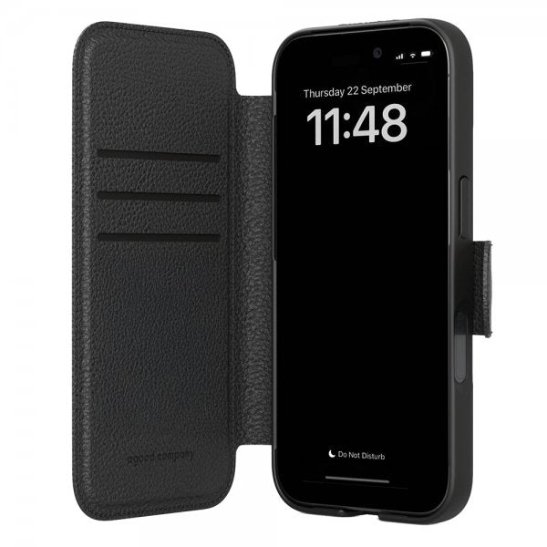 agood company iPhone Air Etui Cirkulært Plånboksfodral Sort